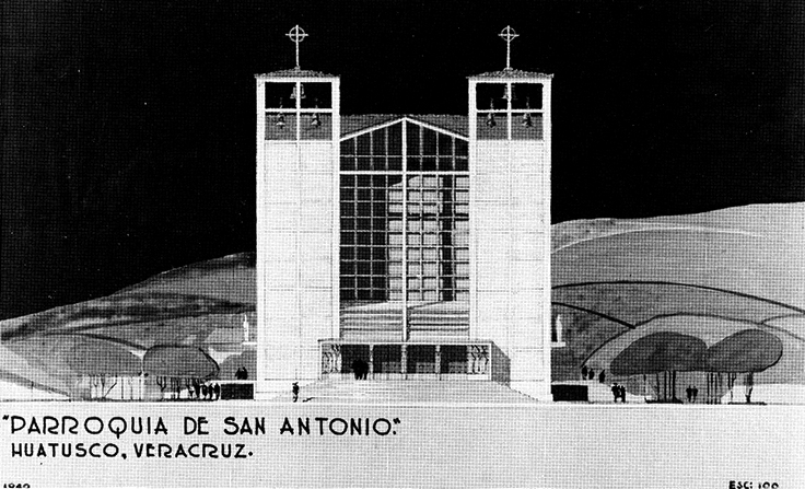 José Villagrán was a hyper-functionalist architect crucial in the construction of many public Mexican institutions in the post-Revolutionary decades. This parish church which he designed in 1938 is something of an outlier among all the hospitals. Observe how his constructive pragmatism squares with the spiritual demands of a parish. 